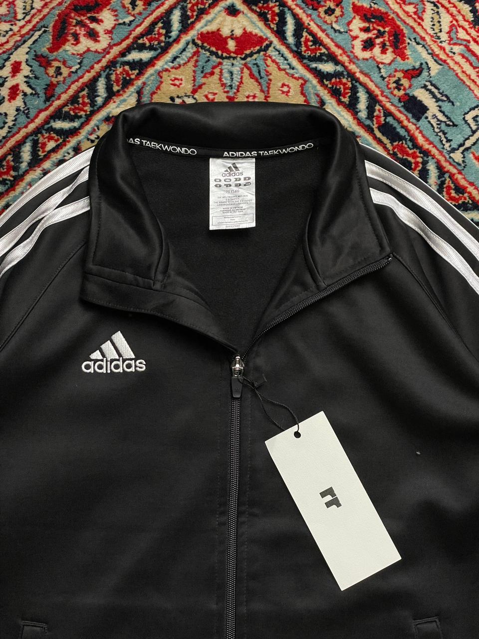 ADIDAS SILVER-STRIPED TRACK JACKET
