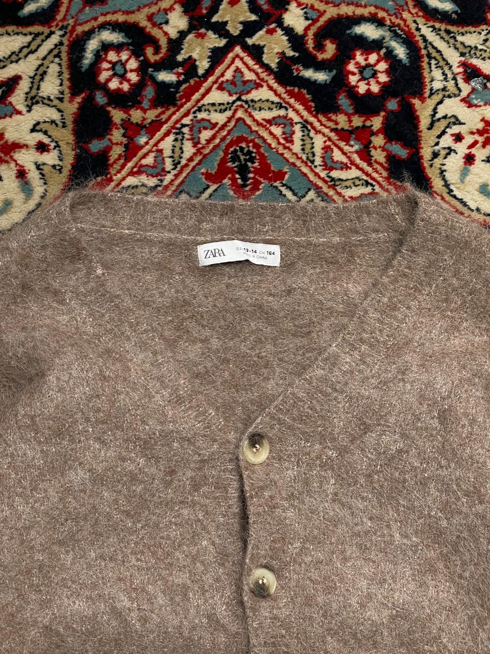 ZARA MOHAIR RELAXED FIT CARDIGAN