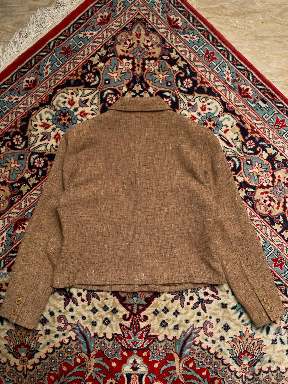 INSIST TEXTURED CROPPED BLAZER