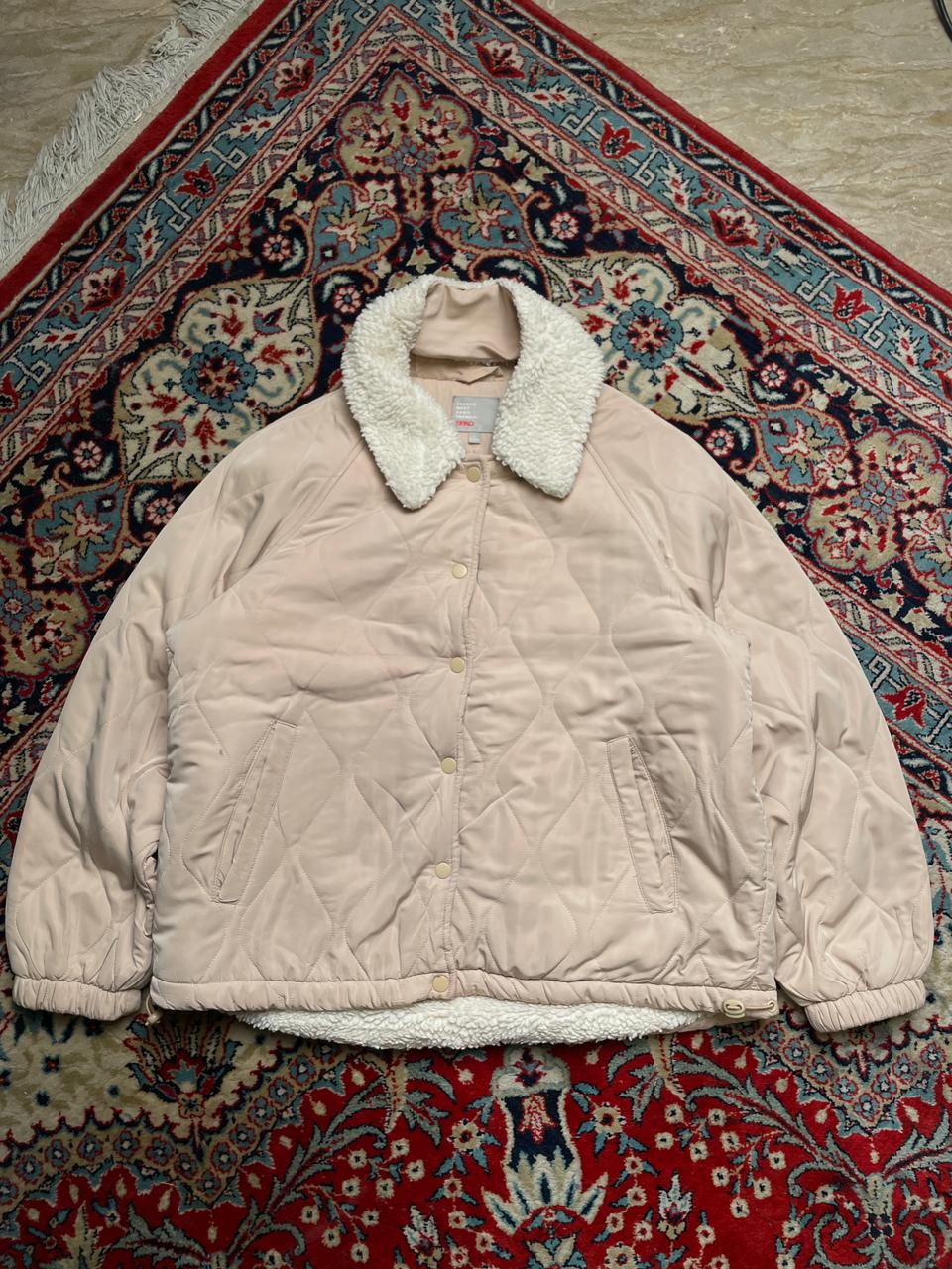 SPAO PUFFER BUTTON WOMEN RELAXED FUR JACKET