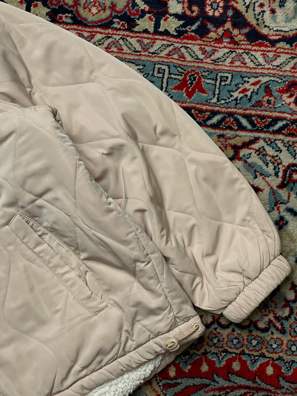 SPAO PUFFER BUTTON WOMEN RELAXED FUR JACKET