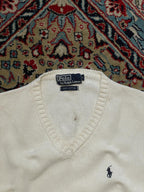 POLO RALPH LAUREN VINTAGE KNITTED SLEEVELESS REGULAR FIT SWEATER