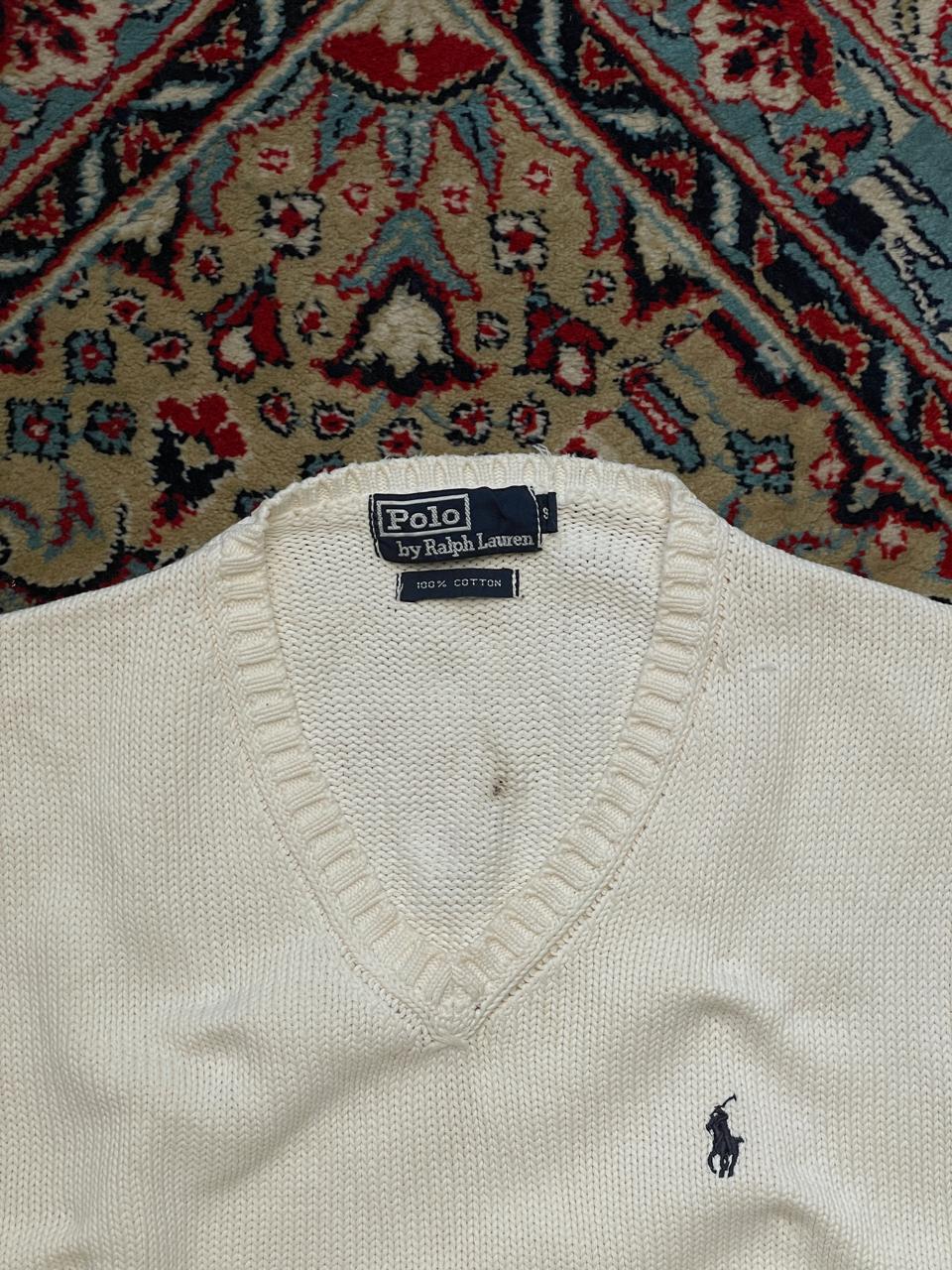 POLO RALPH LAUREN VINTAGE KNITTED SLEEVELESS REGULAR FIT SWEATER