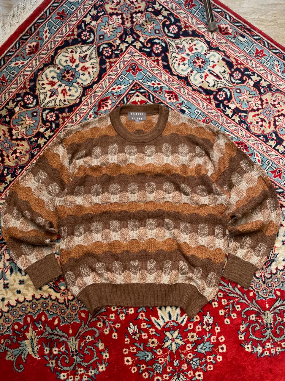 DEMAIN CLAIR VINTAGE KNITTED TEXTURED RELAXED FIT SWEATER