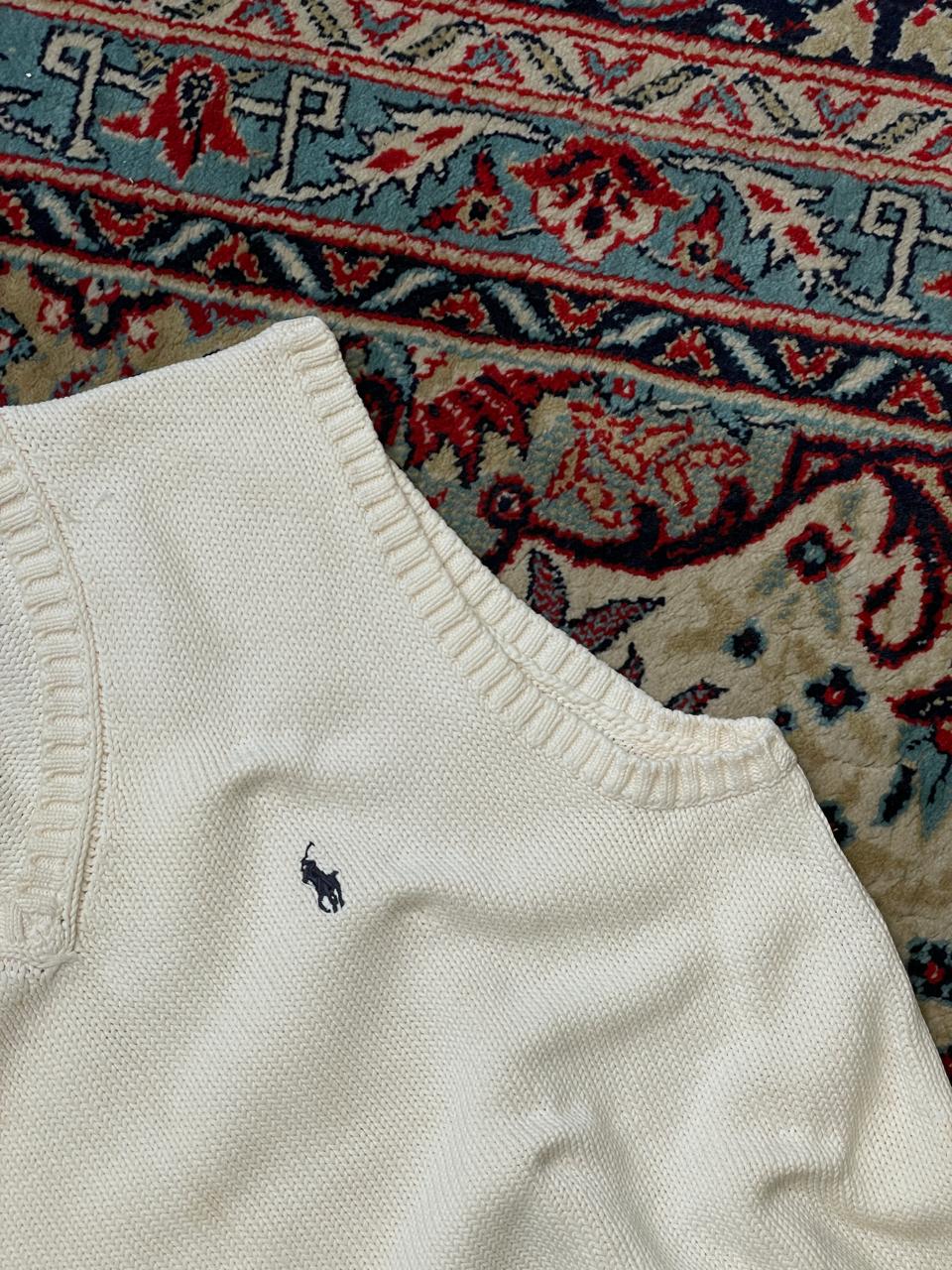 POLO RALPH LAUREN VINTAGE KNITTED SLEEVELESS REGULAR FIT SWEATER