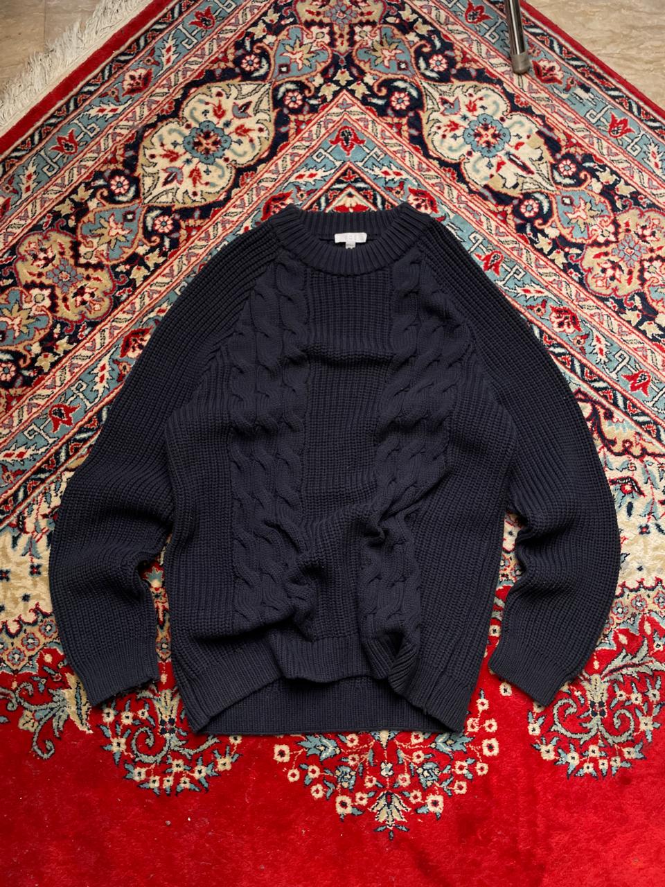 COS KNITTED TEXTURED HEAVYWEIGHT RELAXED FIT SWEATER