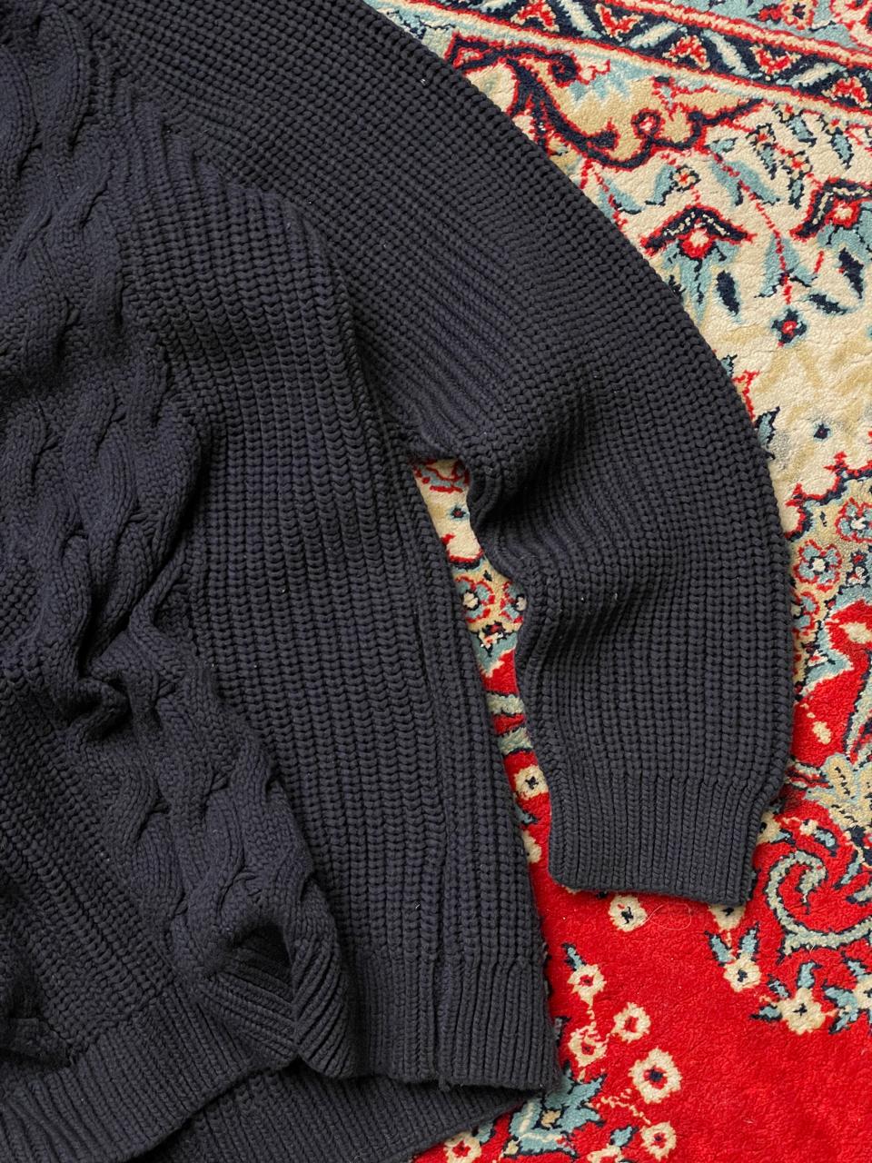 COS KNITTED TEXTURED HEAVYWEIGHT RELAXED FIT SWEATER