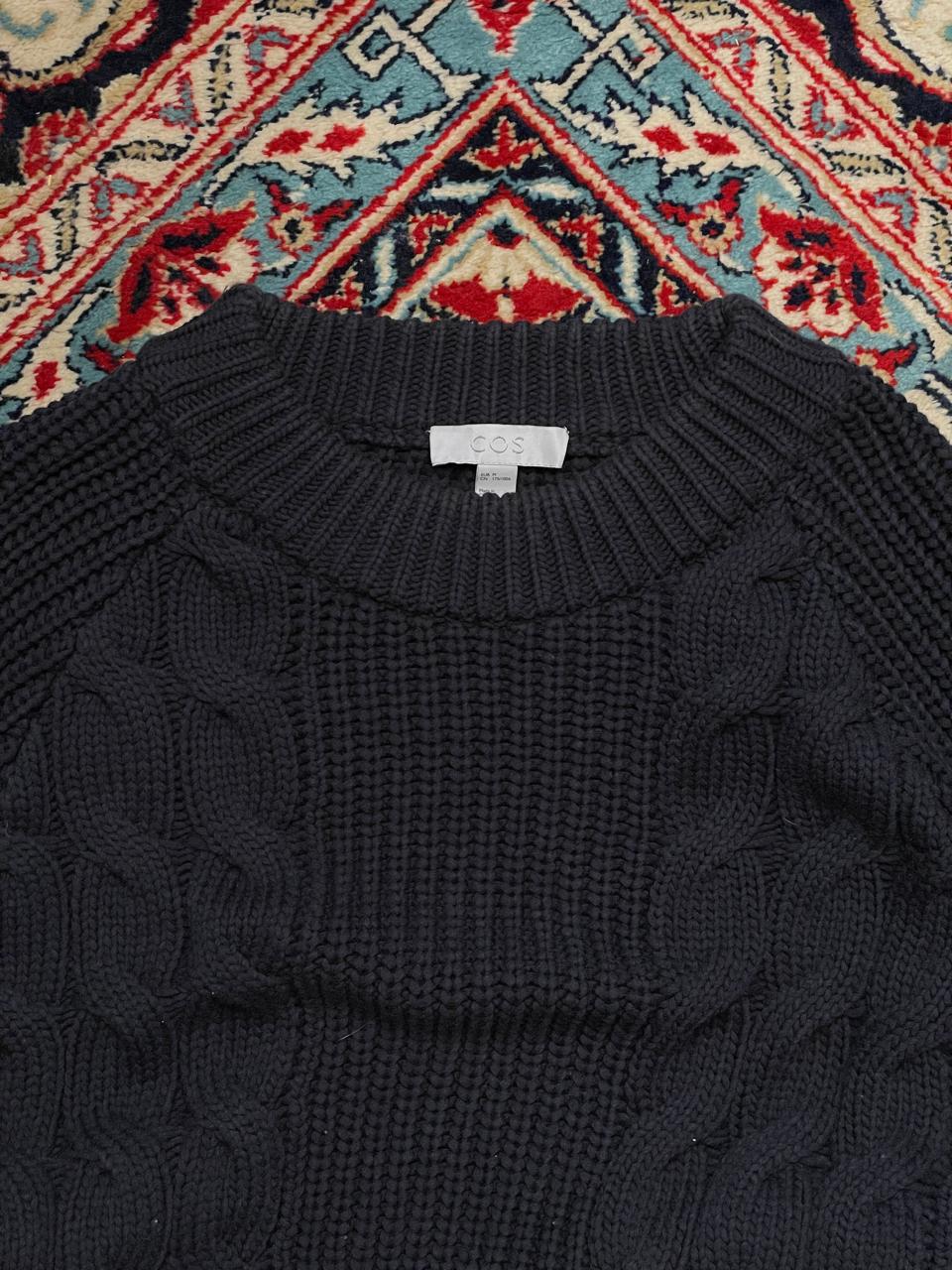 COS KNITTED TEXTURED HEAVYWEIGHT RELAXED FIT SWEATER