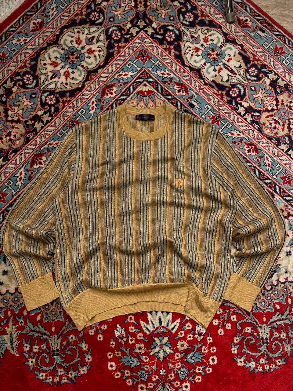 ROBERTA DI CAMERINOS VINTGAE KNITTED TEXTURED SWEATER