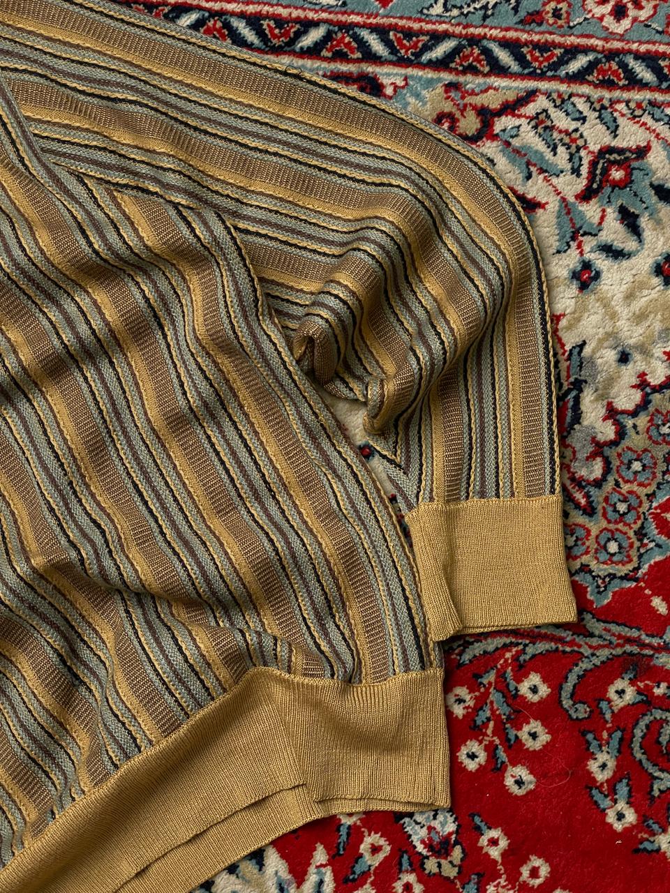 ROBERTA DI CAMERINOS VINTGAE KNITTED TEXTURED SWEATER