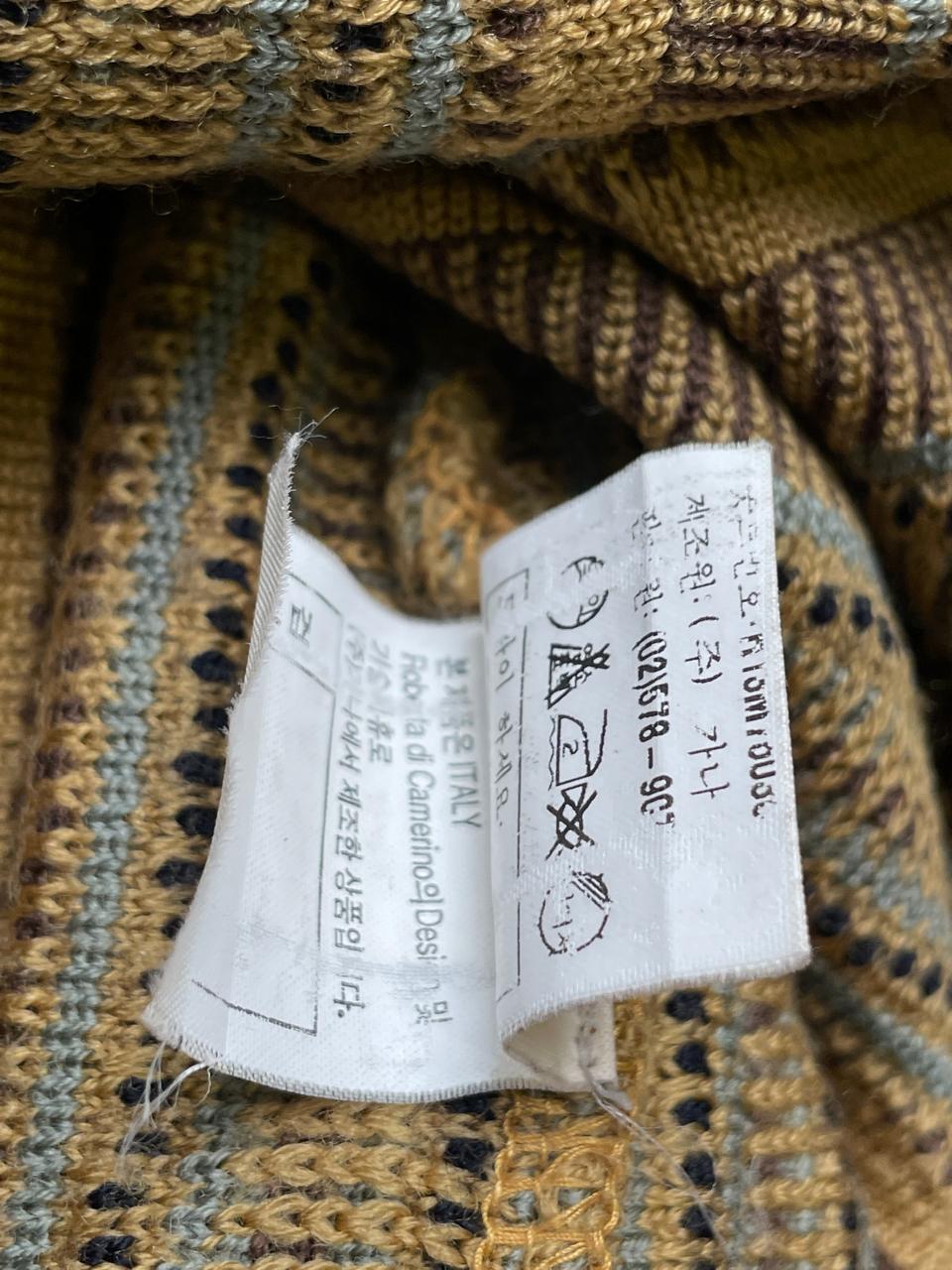 ROBERTA DI CAMERINOS VINTGAE KNITTED TEXTURED SWEATER