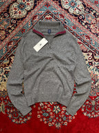 GAP KNITTED SLIM FIT QUARTER ZIPPER