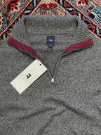 GAP KNITTED SLIM FIT QUARTER ZIPPER