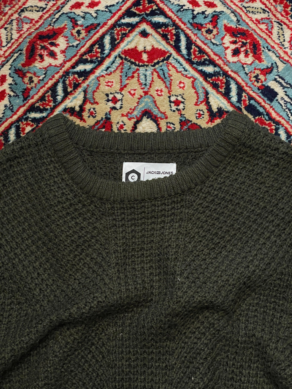 JACK AND JONES KNITTED TEXTURED RELAXED FIT SWWEATER