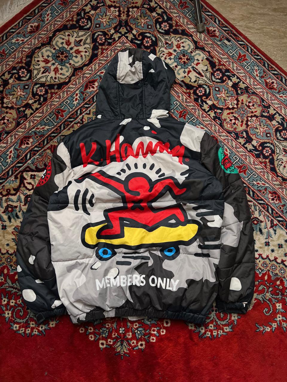 KEITH HARING "MEMBERS ONLY" DUCK DOWN PUFFER