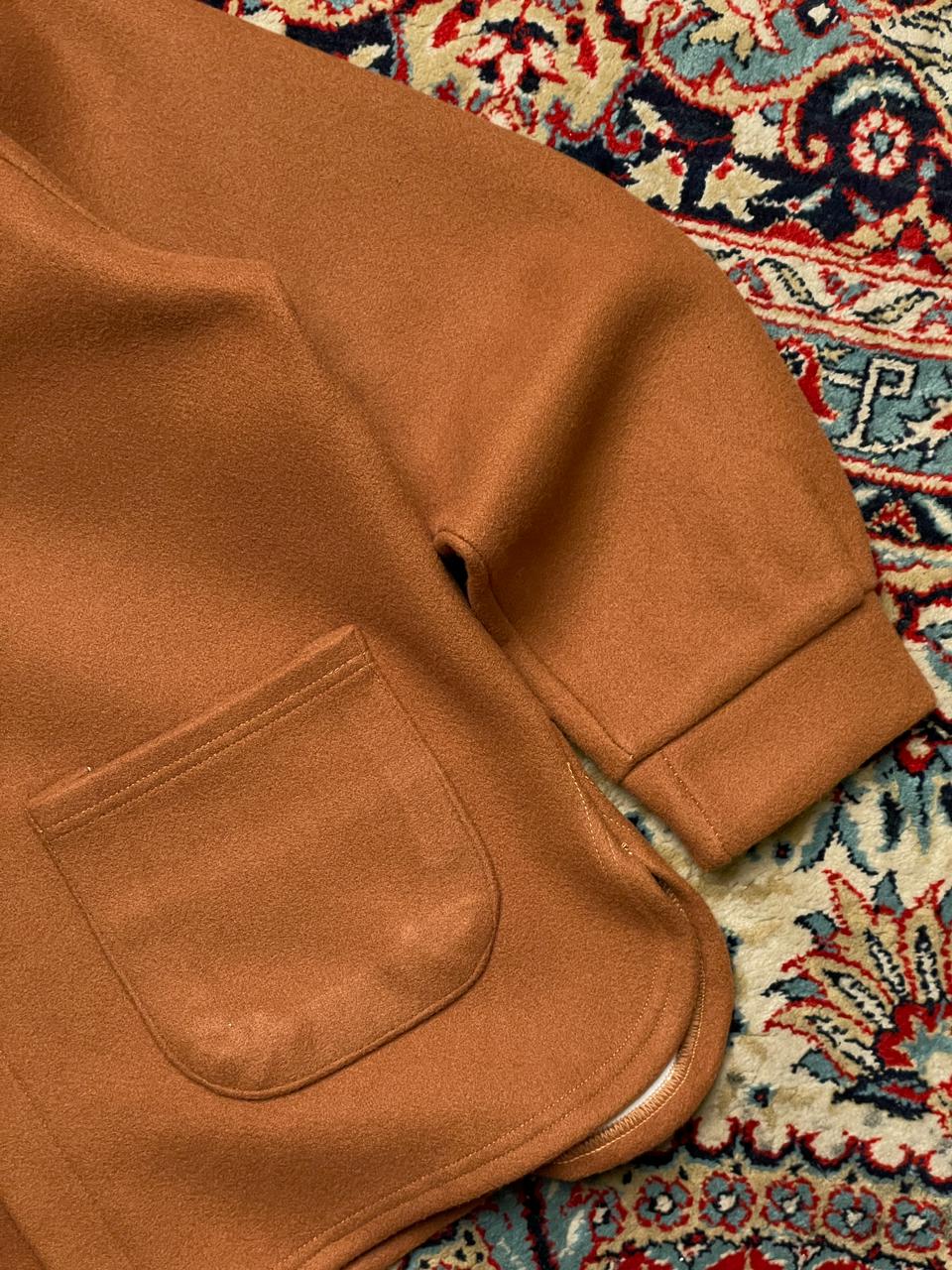 BROWN RELAXED FIT JACKET