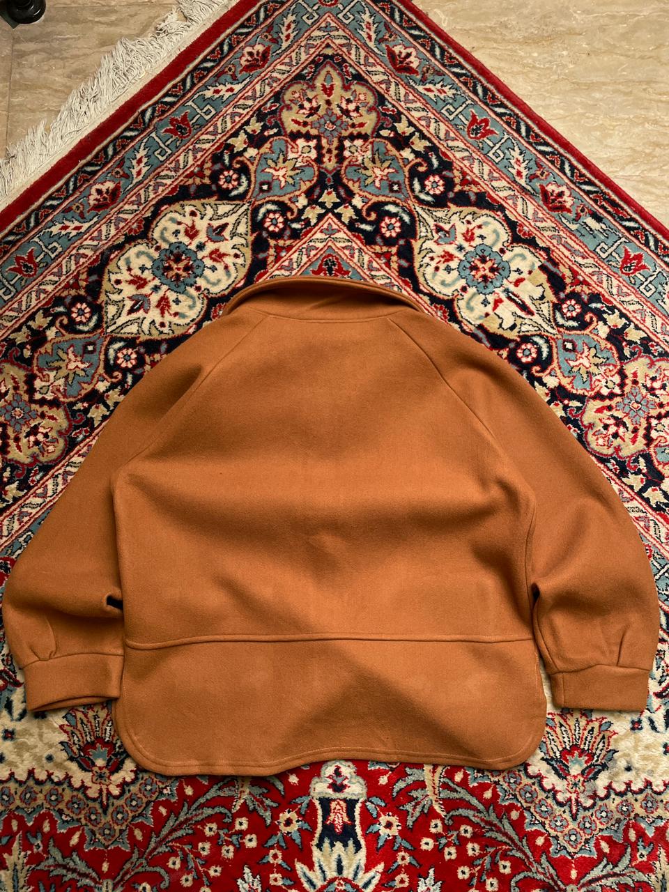 BROWN RELAXED FIT JACKET