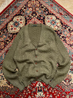 PORTLAND COUNTRY CLUB VINTAGE KNITTED TEXTURED WOOL CARDIGAN