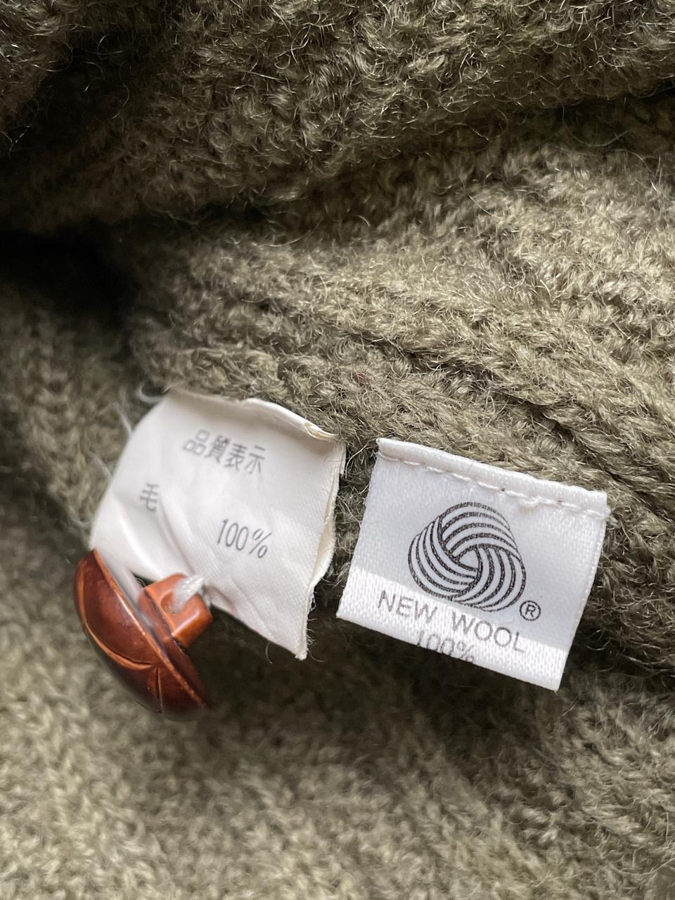 PORTLAND COUNTRY CLUB VINTAGE KNITTED TEXTURED WOOL CARDIGAN