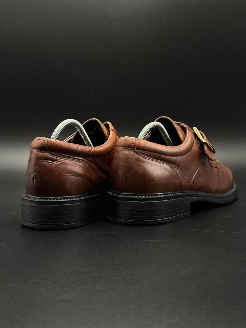 VINTAGE brown leather monk strap BOOTS