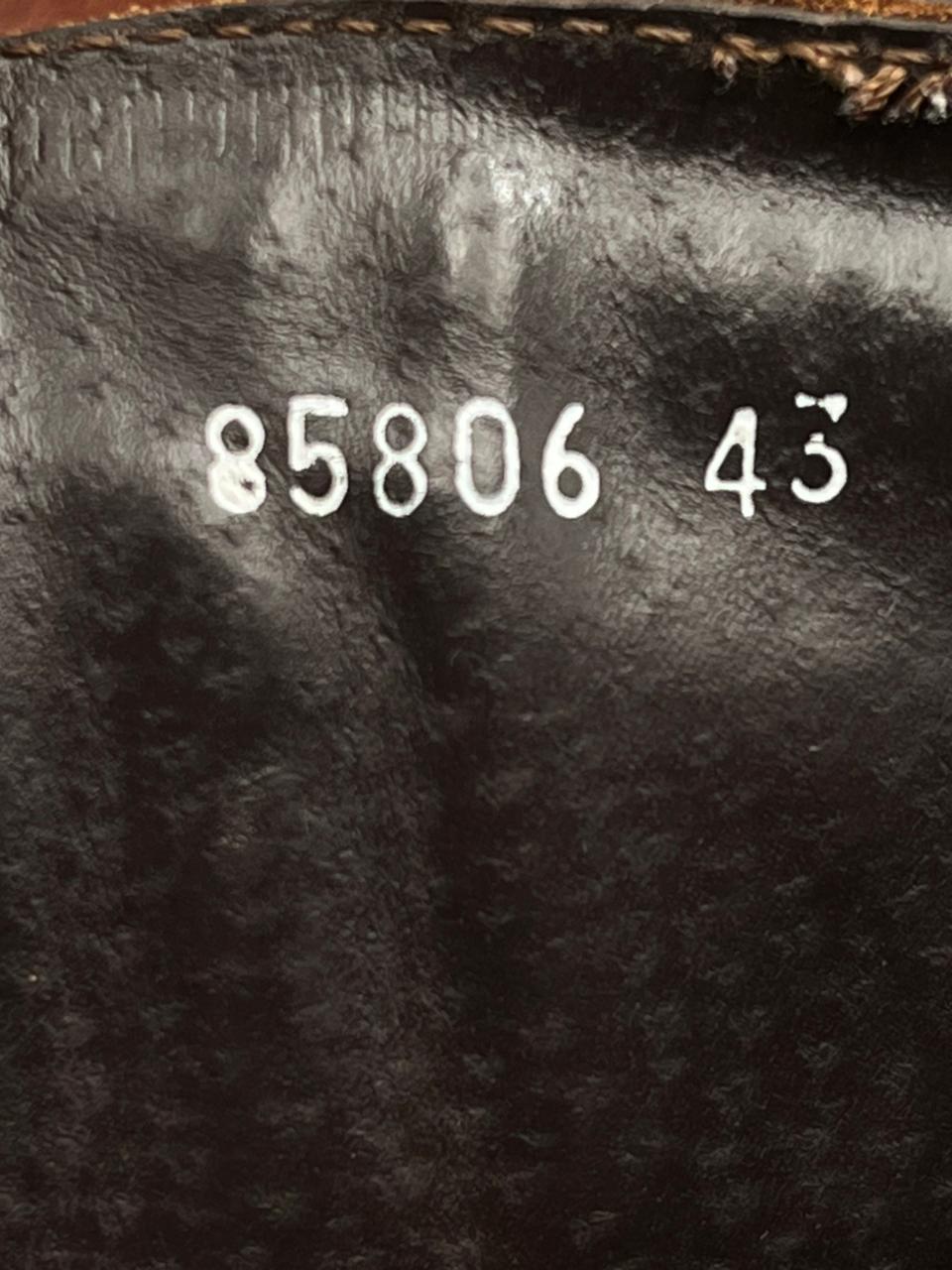 VINTAGE brown leather monk strap BOOTS