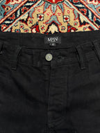 BOOHOOMAN BLACK CARGO PANTS