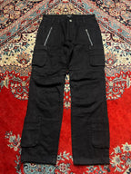 BOOHOOMAN BLACK CARGO PANTS
