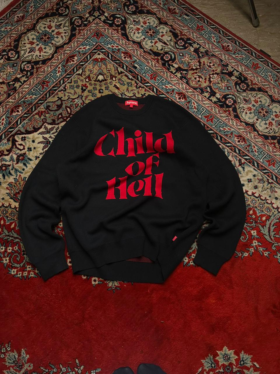 SUPREME CHILD OF HELL BAGGY HEAVYWEIGHT SWEATSHIRT