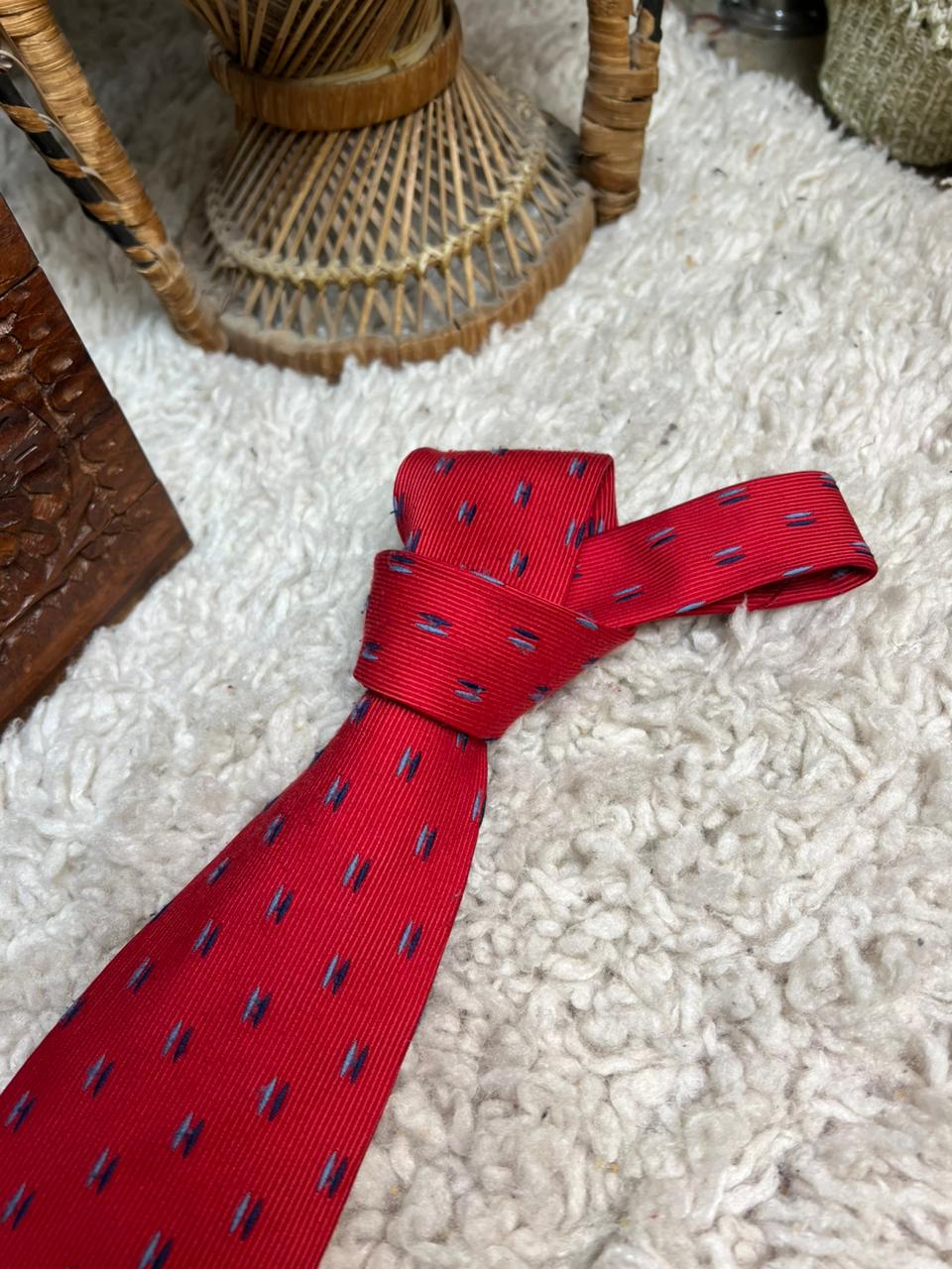 Montagu Printed Red Necktie