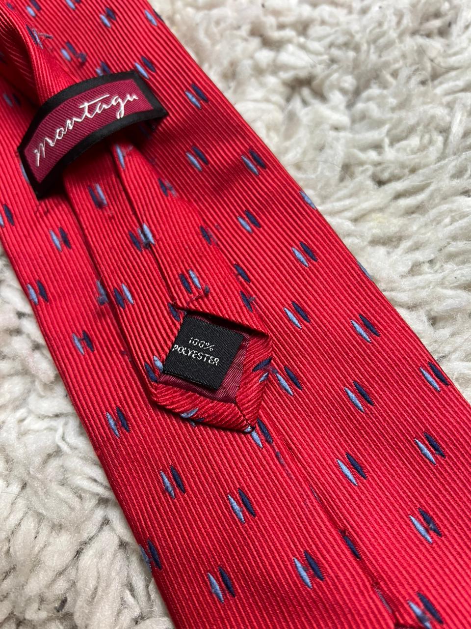 Montagu Printed Red Necktie