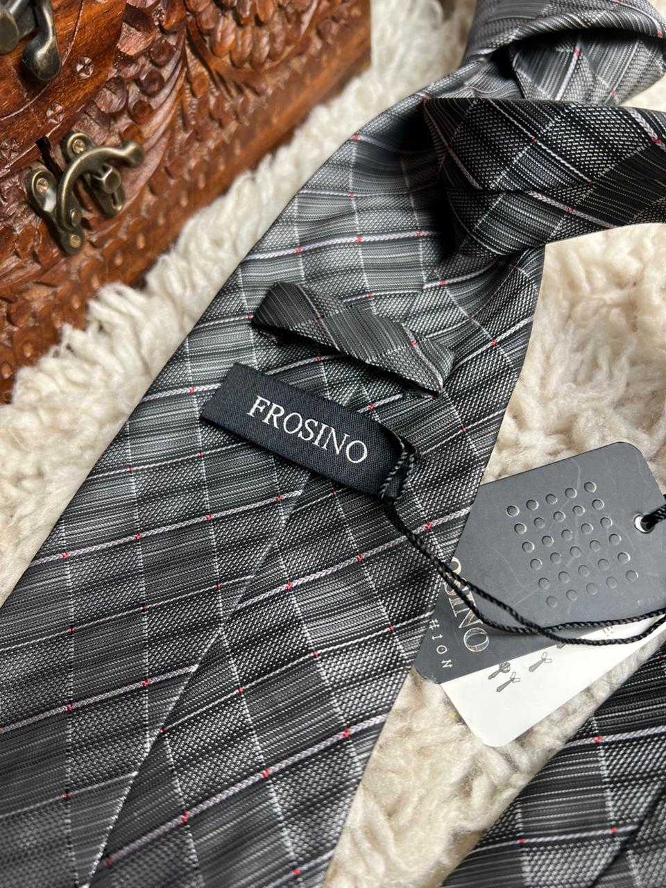 Frosino patterned 100% silk HANDMADE necktie