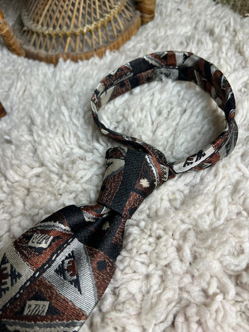 Fletcher's Gallery Abstract Geometric Silk Tie
