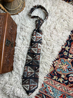 Fletcher's Gallery Abstract Geometric Silk Tie