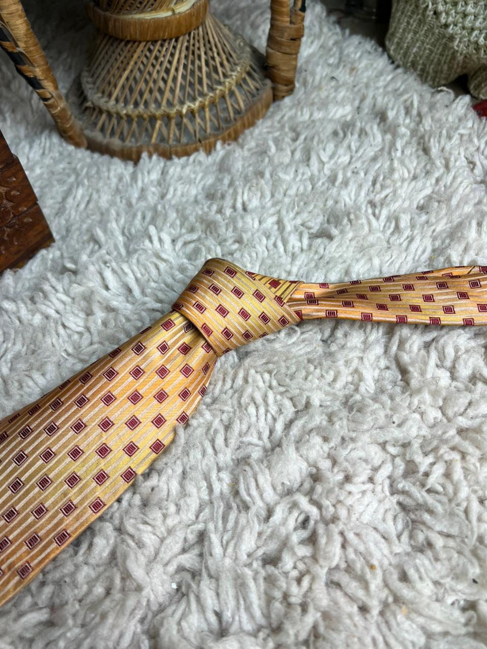 Korean Air Official Crew Geometric Tie