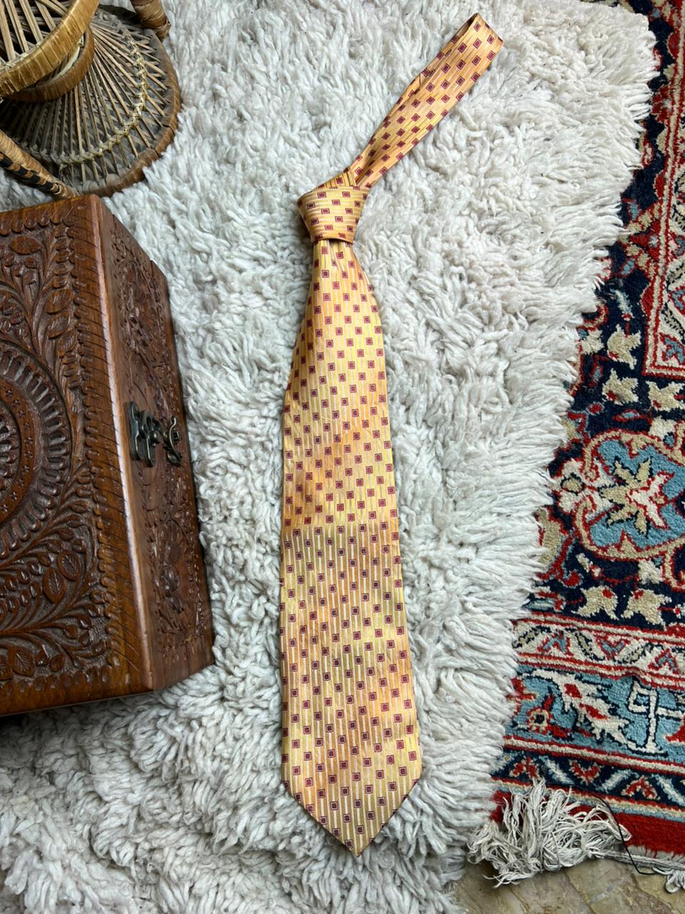 Korean Air Official Crew Geometric Tie