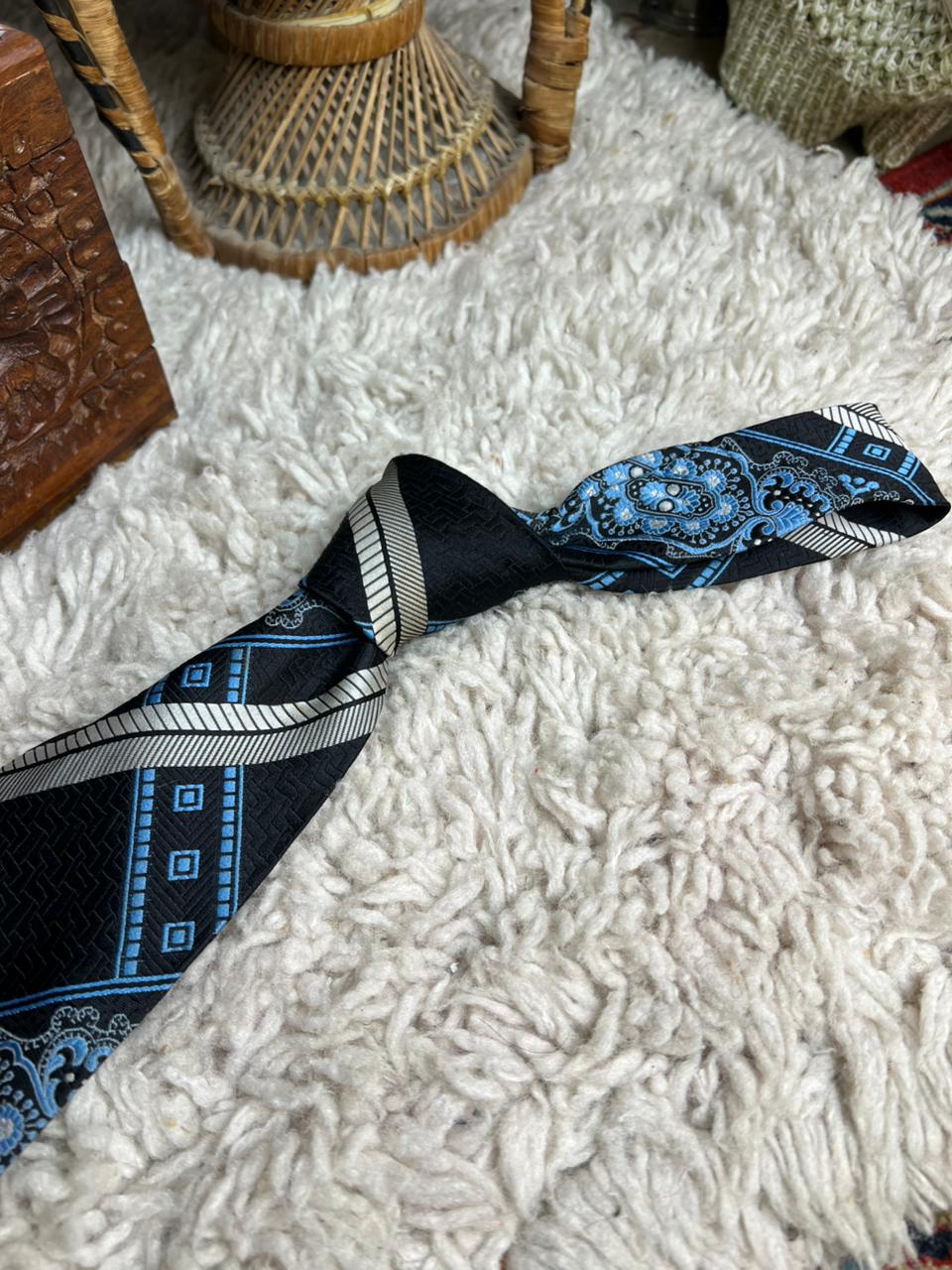 Vintage Pierre Cardin Paris Striped Silk-Feel Tie