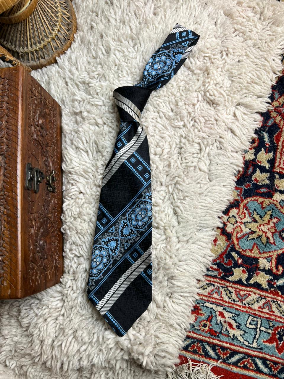 Vintage Pierre Cardin Paris Striped Silk-Feel Tie