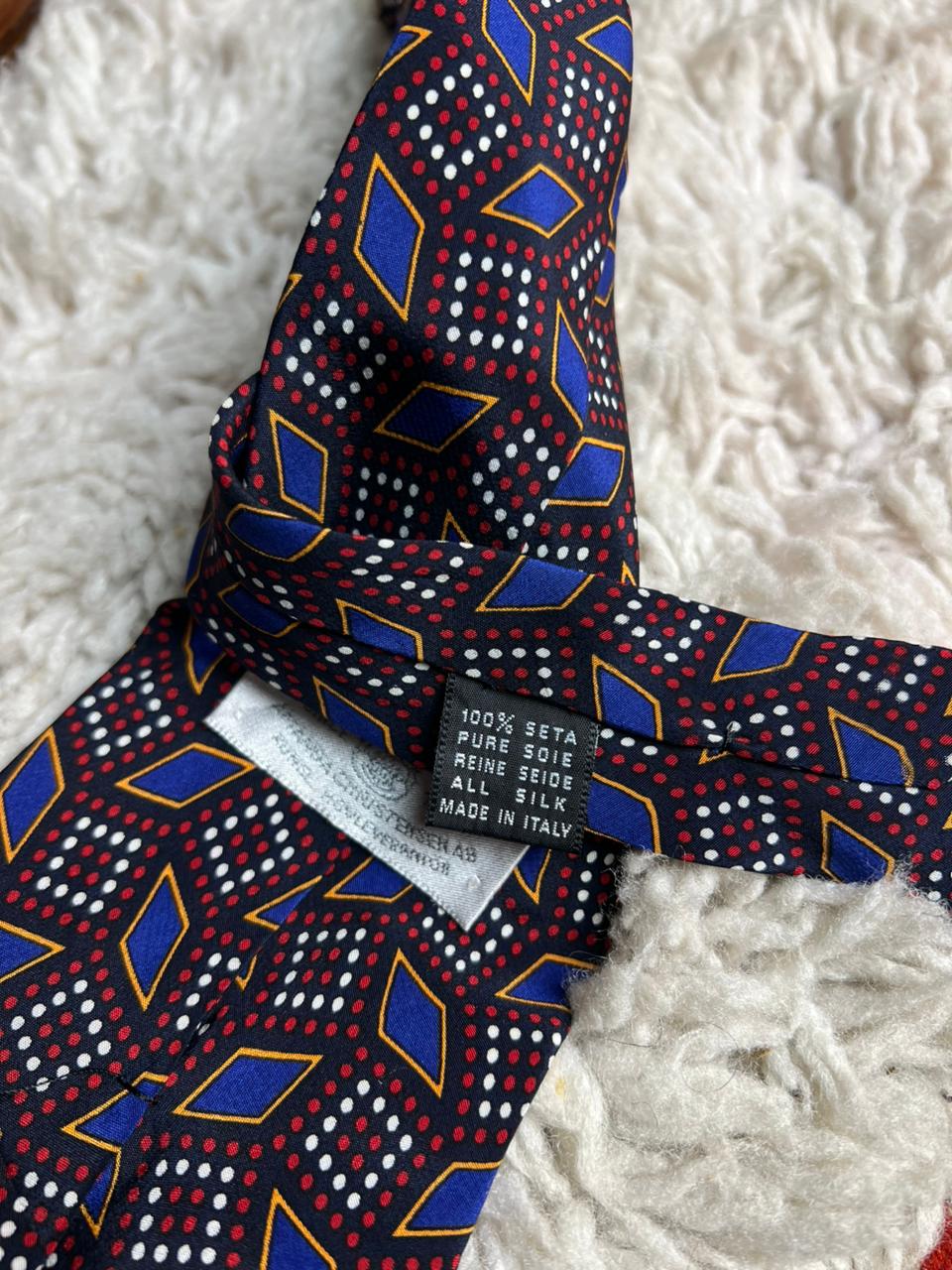 Amanda Christensen Geometric Silk Tie
