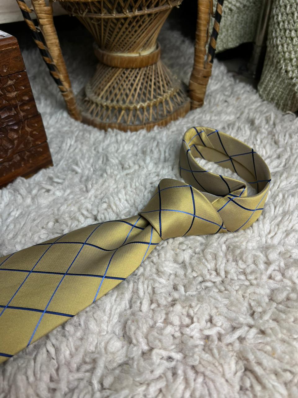 Cedarwood State Windowpane Check Tie