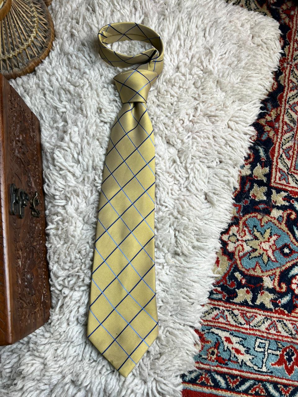 Cedarwood State Windowpane Check Tie