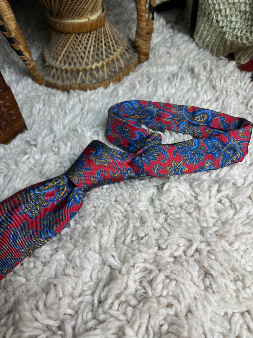 Ascot Handcrafted Silk Paisley Tie