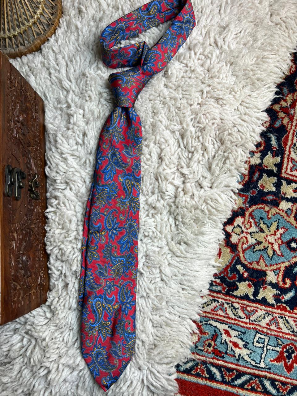 Ascot Handcrafted Silk Paisley Tie