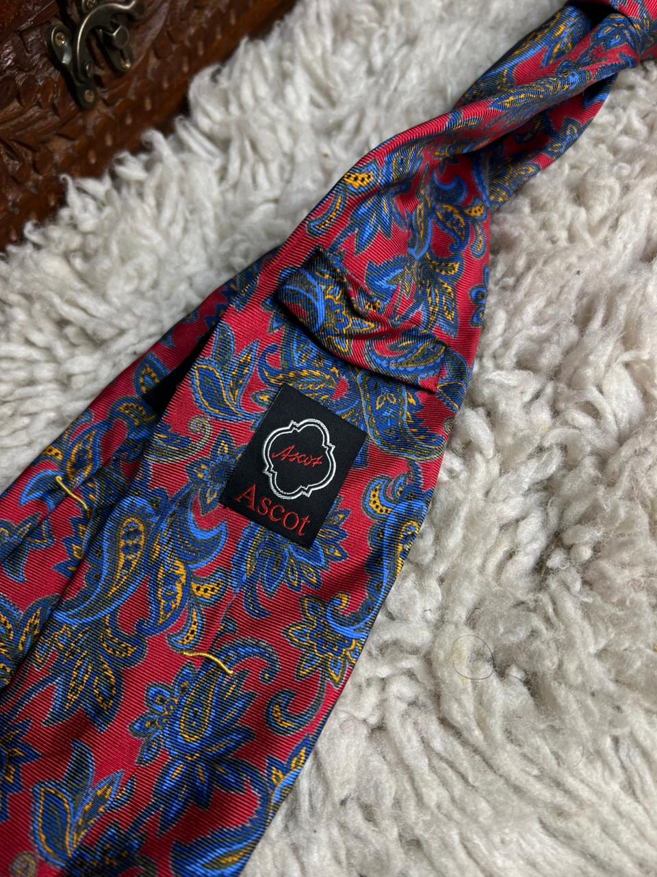 Ascot Handcrafted Silk Paisley Tie