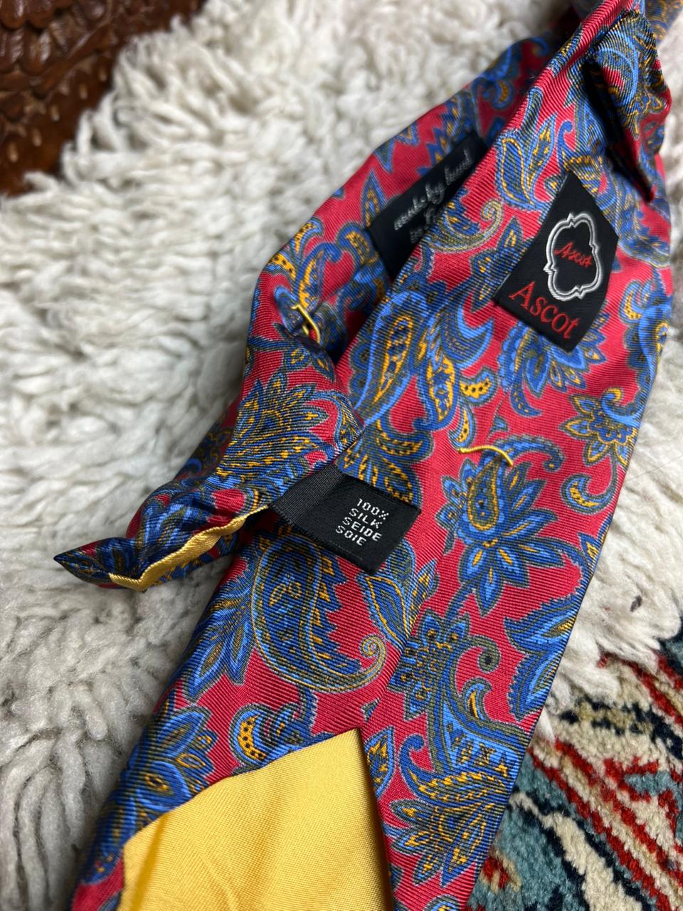 Ascot Handcrafted Silk Paisley Tie