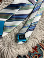 Ted Baker "In Ted We Trust" Striped Tie