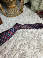 D'Alenbi Geometric Silk Tie