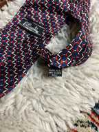 D'Alenbi Geometric Silk Tie