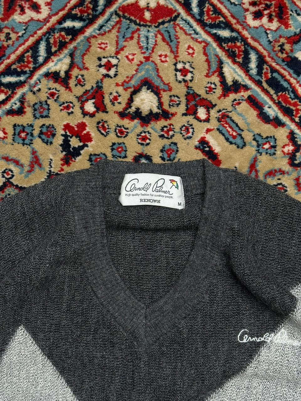 Arnold Palmer by Renown Pure Wool V-Neck Sweater