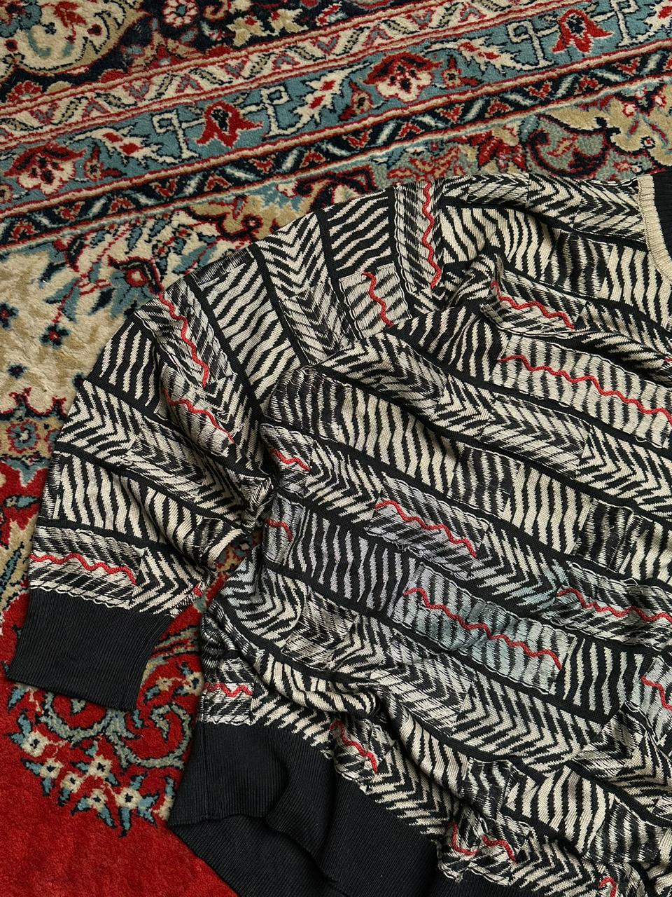 Vintage 90's Piazzetta Sports Vintage 3D Textured Knit Sweater