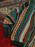 TOSANI VINTAGE TEXTURED COOGI STYLE SWEATER